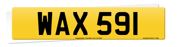 Registration number WAX 591